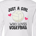 thumbnail image 4 of Inktastic Just a Girl Who Loves Volleyball Long Sleeve Youth T-Shirt, 4 of 5