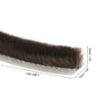 thumbnail image 2 of Adhesive Brush Seal Weather Stripping 1/4" x 1/4" x 49ft for Sliding Sash Door Window Wardrobe Seal, Brown, 2 of 5
