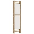 thumbnail image 2 of vidaXL Room Divider Foldable 6 Panel Room Divider Screen Bamboo and Canvas, 2 of 63