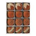 thumbnail image 2 of 12Pcs 3.15 Inch Brown Red Christmas Ball Ornaments, Flocked Velvet Shatterproof Baubles, Hanging Holiday Tree Decor for Home, 2 of 7