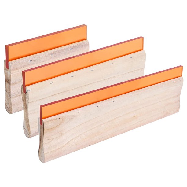 Screen Printing Squeegee, 5.9 Inch/9.4 Inch/13.7 Inch, 75 Durometer