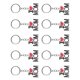 thumbnail image 5 of Llavero Juego De 10 Llaveros De aleación Con Forma De Corazón Con Colgante De Metal De Diseño Familiar Para Llaves Y Decoración De Bolsos, Paquete Múltiple De Llaveros Para, 5 of 7