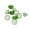 Green/White, variant on Mibo 8pcs Nylon Resin Shank Button - Christmas Candy Cane Swirl Design - 36L(22mm) - Green/White