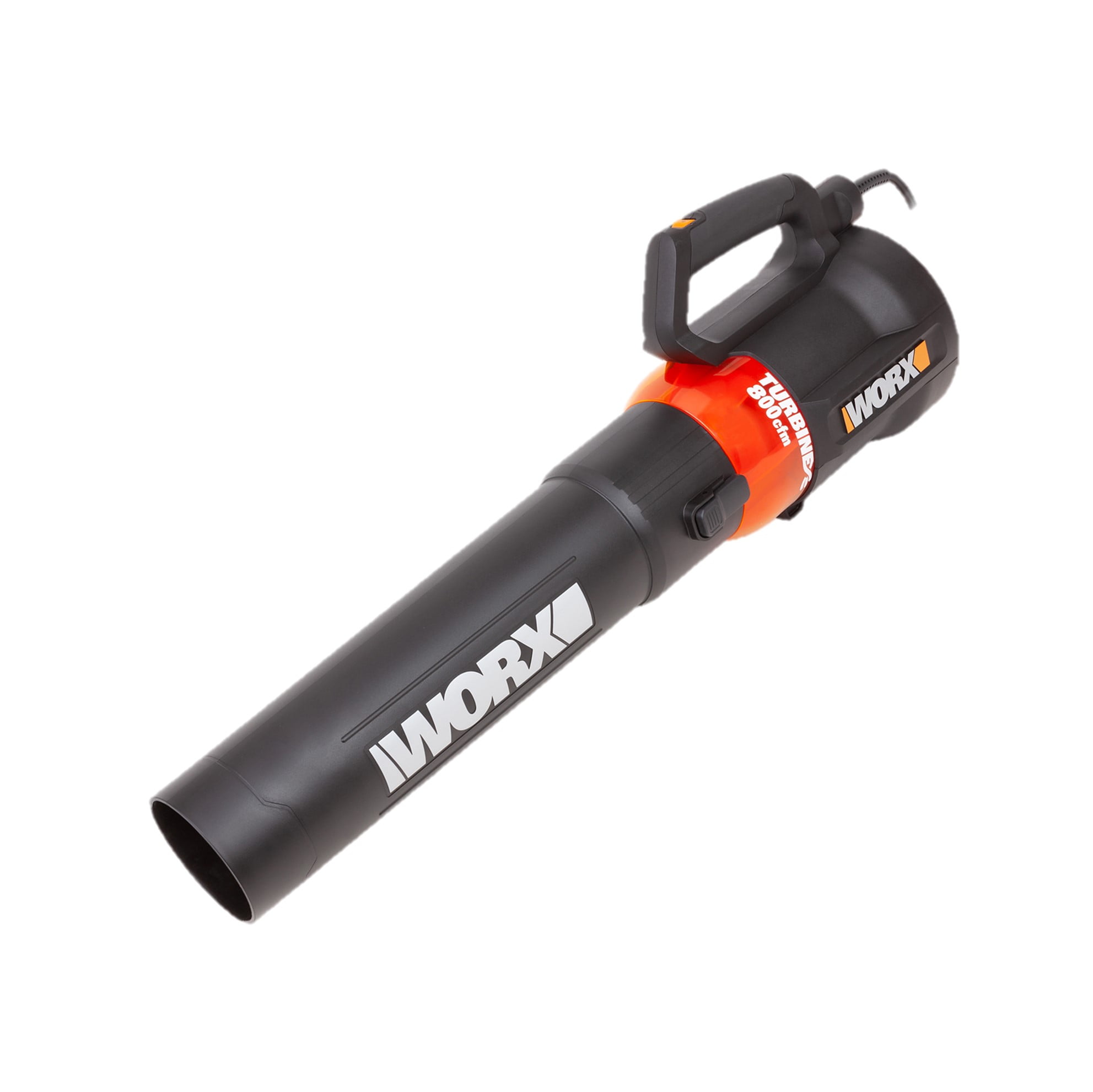 Worx WG521 12 Amp TURBINE 800 CFM Electric Leaf Blower, Most Powerful