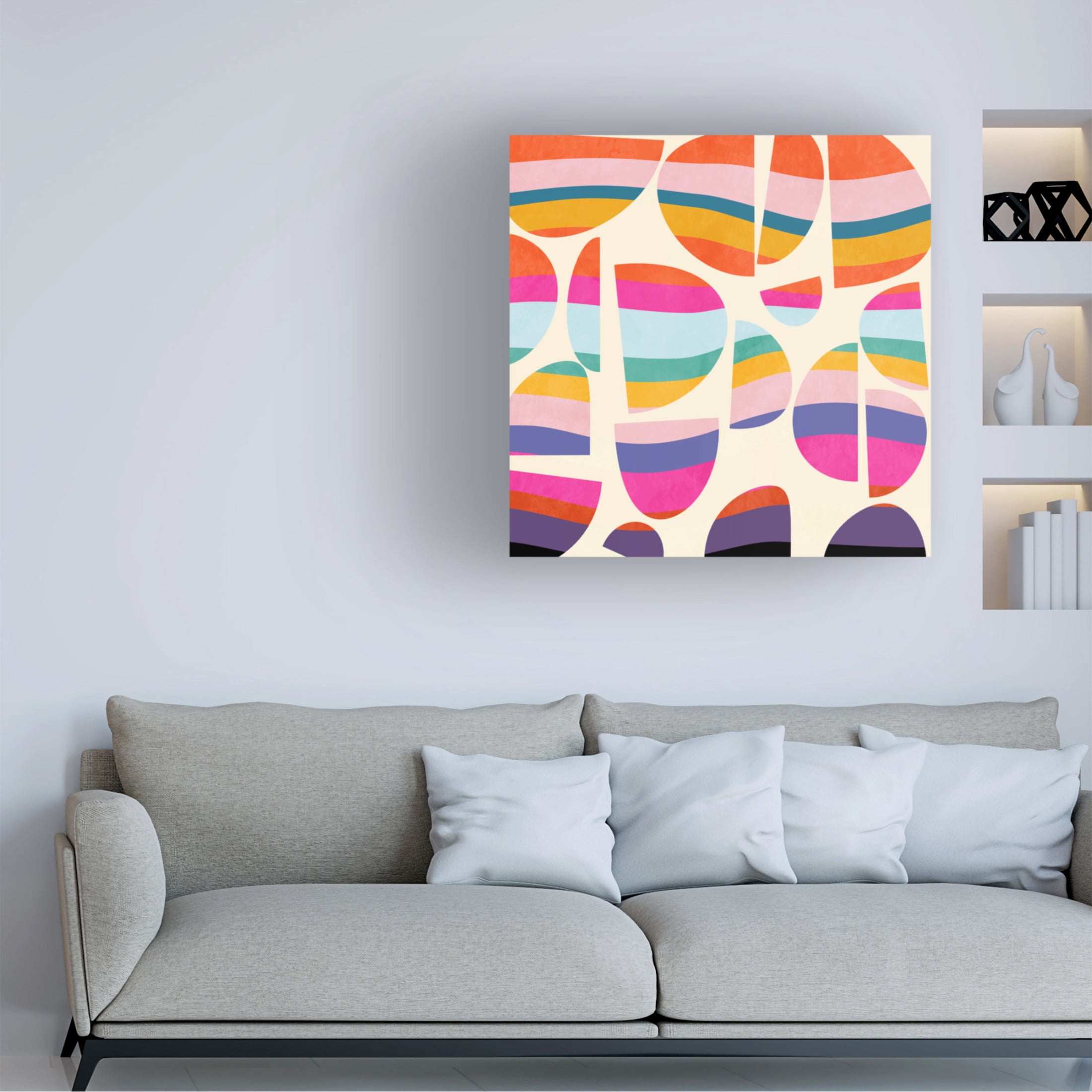 Trademark Fine Art Ana Rut Bre Pattern3 Mid Bunt 5 Canvas Wall Art