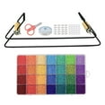 thumbnail image 2 of GUOOL Bead Loom Kit 28 Colors Beads Elastic String Lobster Clasps Scissors for Jewelry, 2 of 8