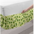 thumbnail image 2 of Vine Bed Skirt, Creeper Flourishing Outdoors Image with Intermingled Tendrils Medical Theme Hop Plant, Elastic Bedskirt Dust Ruffle Wrap Around for Bedding Decor, 4 Sizes, Multicolor, by Ambesonne, 2 of 2