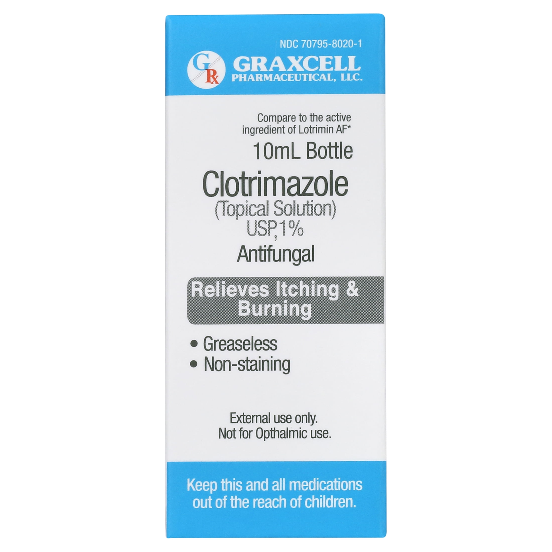 Clotrimazole 1% | ( Generic Lotrimin Solution ) | Antifungal Topical Solution | 10ml Bottle