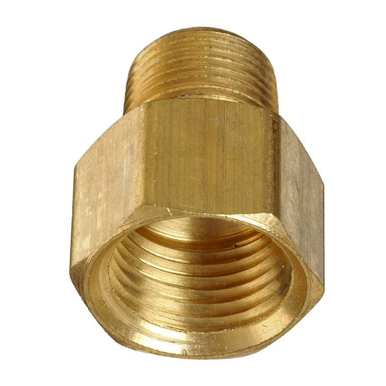 Papaba 3/8 to 1/2 Pipe Adapter,Metal Brass 3/8inch Male to 1/2 inch  Female Pipe Fitting Adapter Screw Connector 