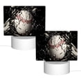 thumbnail image 2 of Fotbe Baseball Breaking Glass Pattern Acrylic Night Light Gift with 3 Color ModesTouch-Sensitive LED Lamp Perfect Gift for Mother's Day, Birthday, or Christmas, 2 of 9