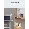 thumbnail image 4 of Lampe de Bureau Soin des Yeux, Lampe de Lecture Portable à Clipser Col de Cygne Rotation 360° Lampe de Bureau pour Chambre et Bureau Éclairage Maison (Blanc), 4 of 4