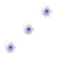 thumbnail image 2 of pitrice 1/2/3/5 Maille Fascinator Femmes Coiffure Prom Maquillage Nuptiale Scène Réglable Performance Photo Coiffe Fille Bande de Cheveux Violet Clair 3PCS, 2 of 6