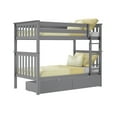 thumbnail image 3 of Max & Lily Solid Wood Twin over Twin Bunk Bed for Kids with Underbed Storage Drawers, 3 of 11