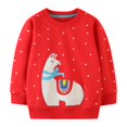 thumbnail image 1 of AAMILIFE Girls Sweatshirts Cartoon Print Casual Loose Pullover Tops, 1 of 2