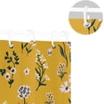 thumbnail image 5 of Flowers Yellow Shower Curtain for Bathroom Modern Bathroom Decor Waterproof Washable Fabric Shower Curtains with 12 Hooks for Hotel Bathroom Bathtubs 60x72 Inch, 5 of 6