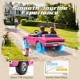 thumbnail image 6 of iYofe 24V 2 Seater Licensed 1970 Dodge Charger R/T Powered Ride-On Car with Remote Control & Safety Belt, Pink, 6 of 10