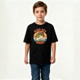 thumbnail image 2 of Boys Graphic T-Shirt Funny Bass Fishing Kiss My Bass Kids Tees 100% Cotton Tops Ages 4-13Y, 2 of 4