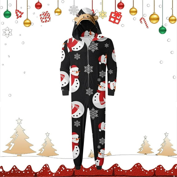 Generic Family Christmas Pajamas Matching Sets, Xmas Pjs Mathching Set, Holiday Sleepwear for Couples Sleevewear Outfit Christmas Family Matching Pajamas for The Whole Family