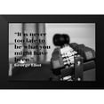thumbnail image 2 of ArtsyQuotes 18x13 Black Modern Framed Museum Art Print Titled - George Eliot Quote: Might Have Been, 2 of 5