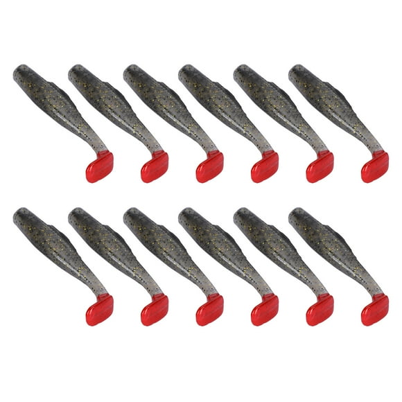 M Buder 2Set 6pcs/Set Artificial Simulation Solf Silicone Fishing Lure Soft Bait T Tail Accessory 5# 8 cm / 3.1 in