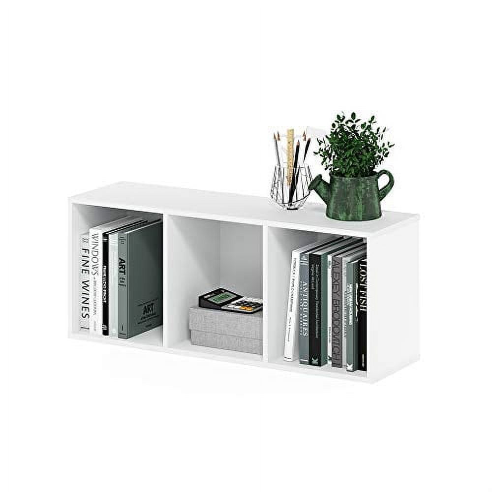 Furinno 11003WH 3 - Tier Open Shelf Bookcase, White Color - 12