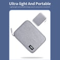 thumbnail image 2 of Estuche organizador BUBM para cables y accesorios - Compacto y ligero en PVC gris (18.5x13.4x2.4cm), 2 of 6