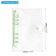 thumbnail image 2 of Uxcell Soft A6 Clear Binder Cover with Snap Button Closure 6 Ring, Green, 2 of 6