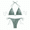 ZC-Green, variant on Swimsuit Women Bathing Suits Holiday Thong 2 Piece Printed Tankinis Halter Swimwear Bikinis Spaghetti Strap Lace Up Young Adult Swimsuits