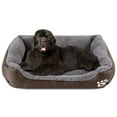 thumbnail image 2 of ZQB Dog Bed for Medium and Large Dogs Washable Comfortable Pet Beds, Brown, XXL-Large, 2 of 5