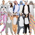 thumbnail image 2 of Pijamas de animales de Totoro Kigurumi para mujeres y adultos, ropa de dormir cálida de invierno, disfraces de Anime, mono de dibujos animados, novedad, 2 of 4