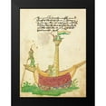 thumbnail image 2 of German 16th Century 19x24 Black Modern Framed Museum Art Print Titled - Civic festival of the Nuremberg Schembartlauf - Ship Float, 2 of 5