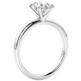 thumbnail image 6 of PEORA IGI Certified 1 Carat G/VS2 Oval Lab Grown Diamond Solitaire Engagement Ring 14K White Gold Size 9, 6 of 6