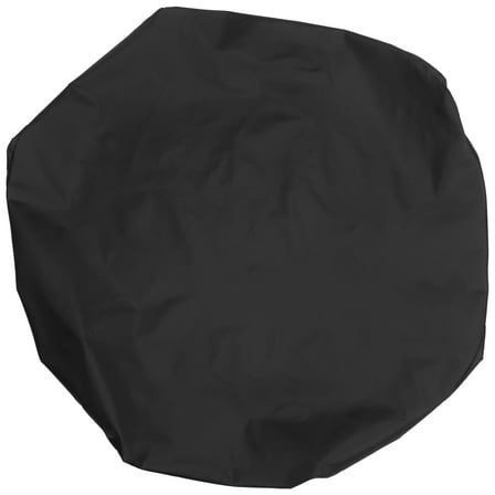 SOPOTUTU Outdoor Grill Cover, Heavy Duty Waterproof Barbecue Protection, Fade Resistant, Polyester Fabric, Black (44 Inch Diameter)