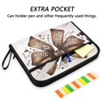 thumbnail image 2 of Expandable Folder with Colored Tabs, Desktop Folding Folder for Organizing Files by Category, with 13 Pockets, Suitable for Office Use Chocolate Bow, 2 of 7