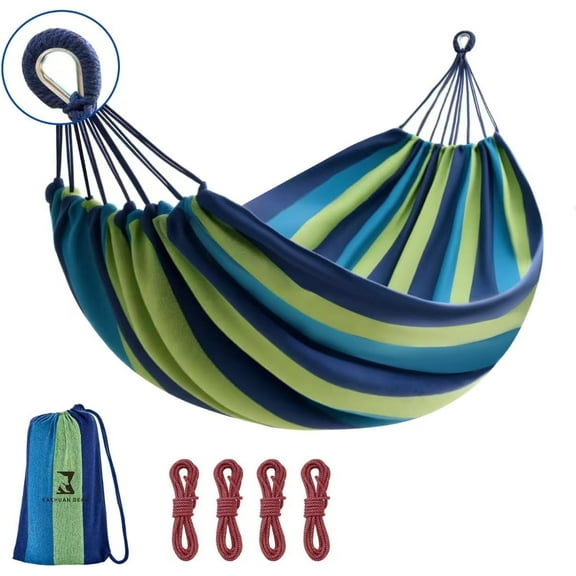 CTIVBI Rainbow Hammock   Comfortable Fabric Hammock with Tree Straps for Travel  Garden  Hanging Sturdy   to 660lbs Indoor/ Portable Hamacas with Travel Bag（Rainbow）