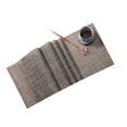 thumbnail image 6 of LOLIPPYY Japanese Style Table Runner Woven Tablecloth Heat Insulation Placement Table Decor (Brown), 6 of 7