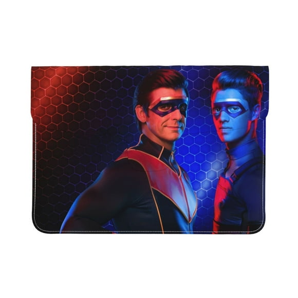 Leather Laptop Sleeve Case, 13 Inch,Resistant Neoprene Notebook Computer Pocket Case/Tablet Briefcase Carrying Bag
