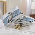 thumbnail image 3 of Pelican Ocean Outdoor Pillow Covers Pack of 2 Modern Bird Waterproof Throw Pillow Covers Decorative Cushion Cases for Patio Garden Tent Balcony Couch 20x12 inch, 3 of 8
