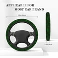 thumbnail image 5 of Balery Green Bright Web with Spiders print Steering Wheel Covers Elastic Skidproof Steering Wheel Protective Cover Case for Men Women Universal 15 Inches Cars Accessories, 5 of 8