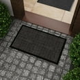 thumbnail image 2 of Ottomanson Heavy Duty Non-Slip Rubber Mat 18" x 30" Indoor Outdoor Waterproof Doormat for Entryway Garage Kitchen, Black, 2 of 5