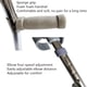 thumbnail image 5 of Walking Cane Folding Elbow Crutches Telescopic Forearm Crutches Adjustable Height Ergonomic Cuff, Aluminum, Lightweight (Silver), 5 of 5
