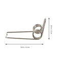 thumbnail image 2 of 10Pcs Trumpet Watergate Key Springs Drain Clique Trumpet Accessories (Silver), 2 of 7