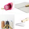 thumbnail image 1 of 1Set Sewing Repair Shoes Tools Sewing Tools Leather Craft Kit Tools(3 Needles+1 Imitation Copper Handle), 1 of 6