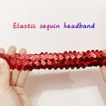 thumbnail image 5 of IDALL 1920s Flapper Headband Feather Headpiece Accessories for Women Sequined Showgirl Headpiece Red 1 One Size, 5 of 5