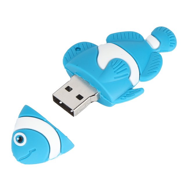 Unidad flash, disco U de dibujos animados, disco U de dibujos animados azul, Memory Stick confiable y duradero