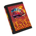 thumbnail image 2 of Chririnla Fire Truck Flame Decoration Kids Trifold Wallet, Polyester Little Boys Wallets for Outdoor, Slim Easy Access Trifold Card Wallet, 2 of 7