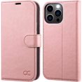 thumbnail image 1 of iPhone 13 Pro Case, PU Leather iPhone 13 Pro 5G Case[Card Holder][Kickstand] [TPU Inner Shell][RFID Blocking] Flip Phone Cover Compatible for 6.1 Inch iPhone 13 Pro -Black - 3 Rear Cameras (Pink), 1 of 7