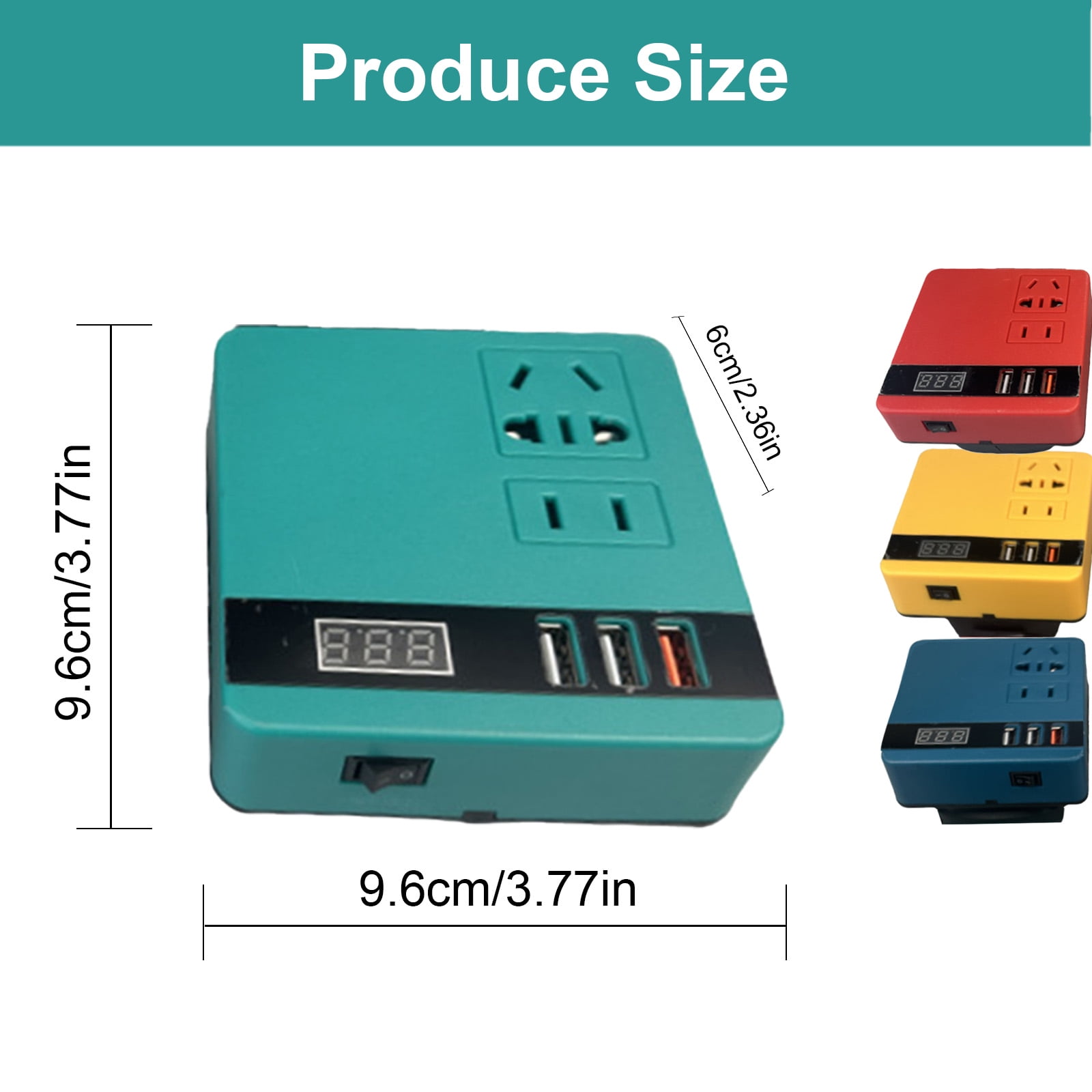 Easy Carry Power Inverters Small Power Station Generator Multifunction Charges Adapter for Converts for Travel & Home