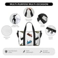 thumbnail image 3 of Travel Duffle Bag Train Pattern colorful Travel Tote Bags Carry on Luggage Waterproof Weekender Bags with Top Handle Adjustable Shoulde Strap for Travel Gym, 3 of 5