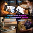 thumbnail image 3 of Golzer 15.4 inch Tablet, Android 15 Tablet with Helio G99 Octa-Core Processor(Beat Unisoc T618), 8GB RAM 256GB ROM, Large Tablets with Stand & Case, 10000mAh, BT5.2, 4 Speakers, 2.4G/5G WiFi, 3 of 8